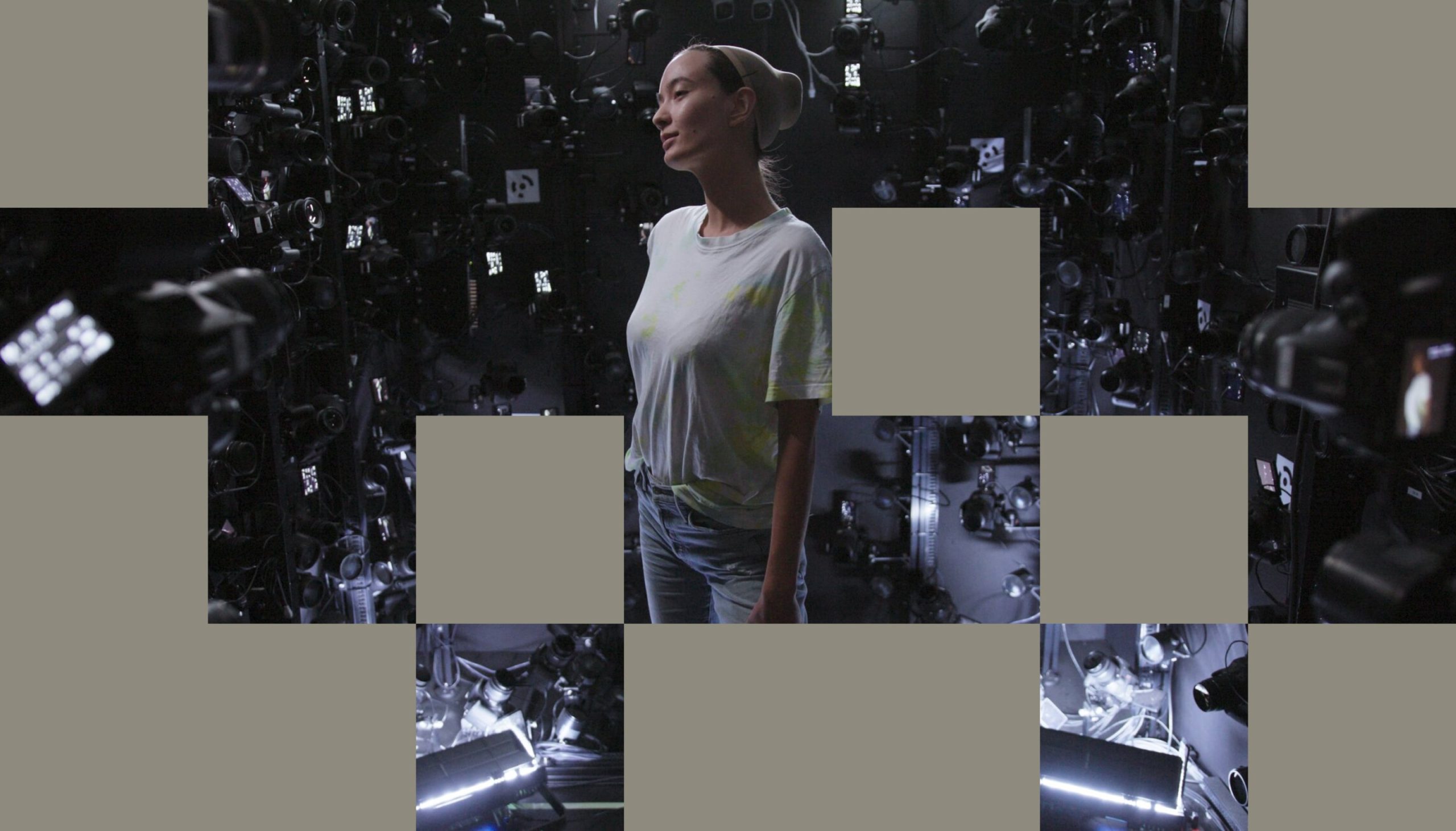 Person getting scanned